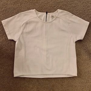 White Madewell Crop top Shirt